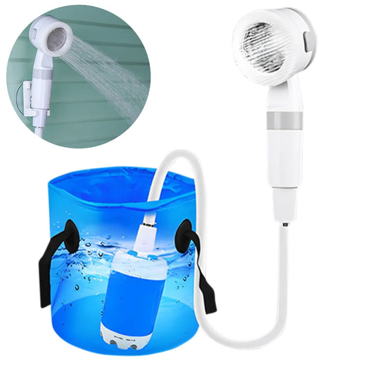 Electric Portable rechargeable shower pump - Hiddengem