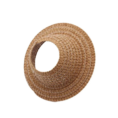 Labubu open top straw hat