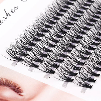 100Pcs 20 30 40D eyelash Individual C/D/DD Cluster EyeLashes Grafting False Eyelashes eyelash extension individual lash bunch