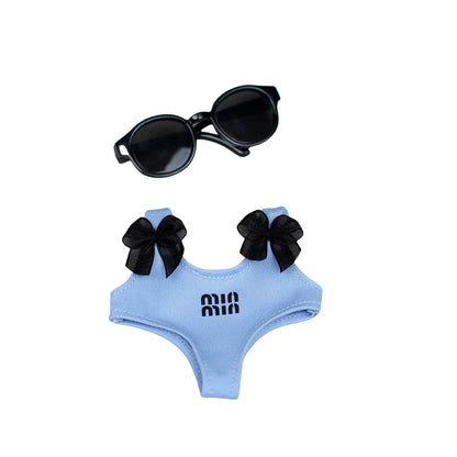 Labubu clothes summer swimsuits, sun and beach leisure swimsuits, Labubu accessories, fashionable and trendy clothing (no dolls)