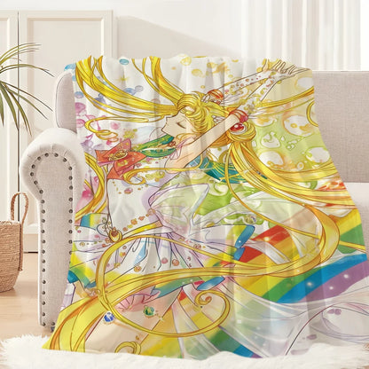 Anime S-Sailor M-Moon Girl Blanket Plush Collectors - Hiddengem