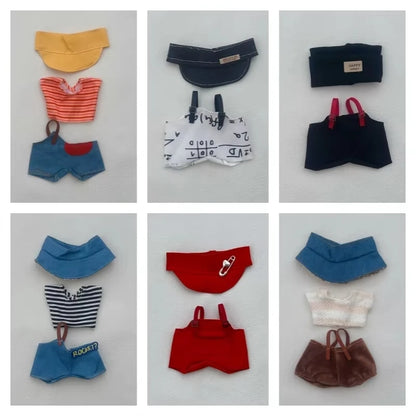Labubu Clothing Accessories for V1 V2 V3 DIY Doll Clothes Fashion Birthday Gift Children's Toys Cute Ragdoll Skirts Bundle Pants