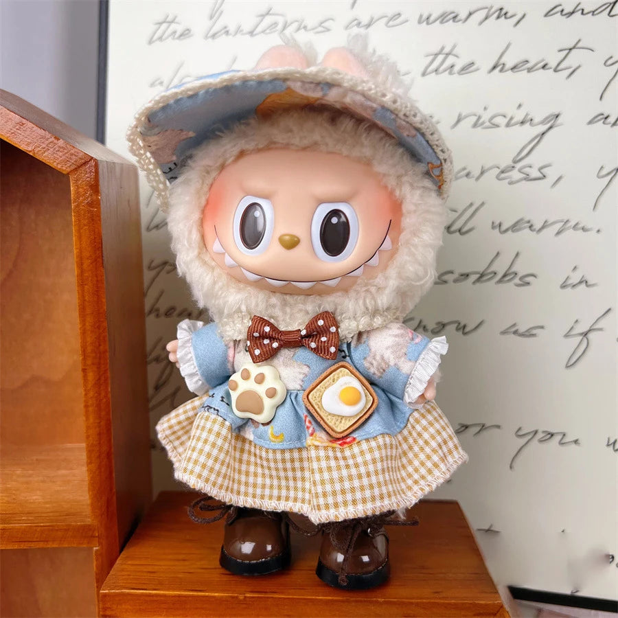 Labubu Clothes Doll Clothing Designer for Labubu V1 V2 V3 17cm Dolls Trendy Cute Lolita Style 2025 Summer New Clothing Gifts