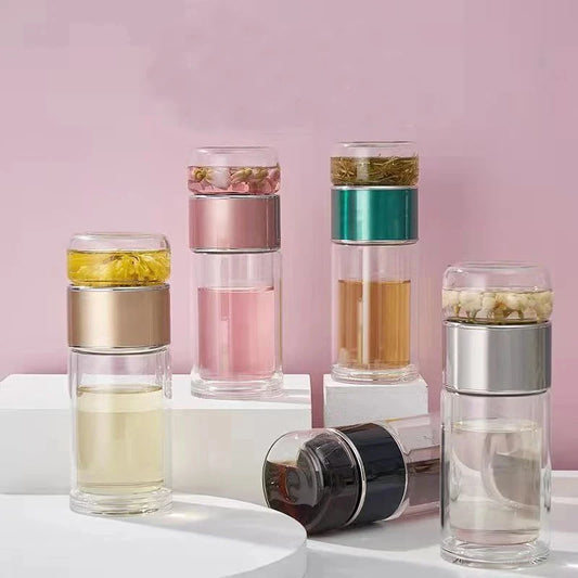 Glass Double Layer Cup - Hiddengem