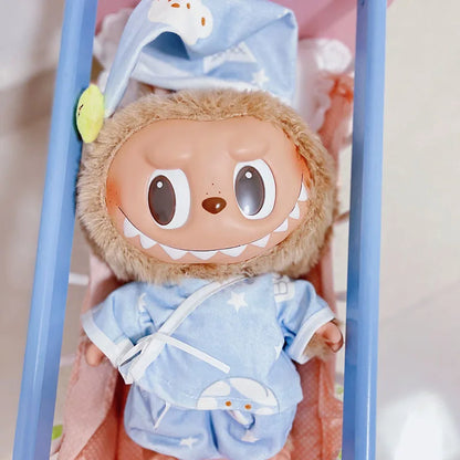 Labubu Clothes Series Doll 38cm Doll Fashion Outfit Macaron Color Collectible Blind Box Cute DIY Clothes For Bjd Cosplay Gift