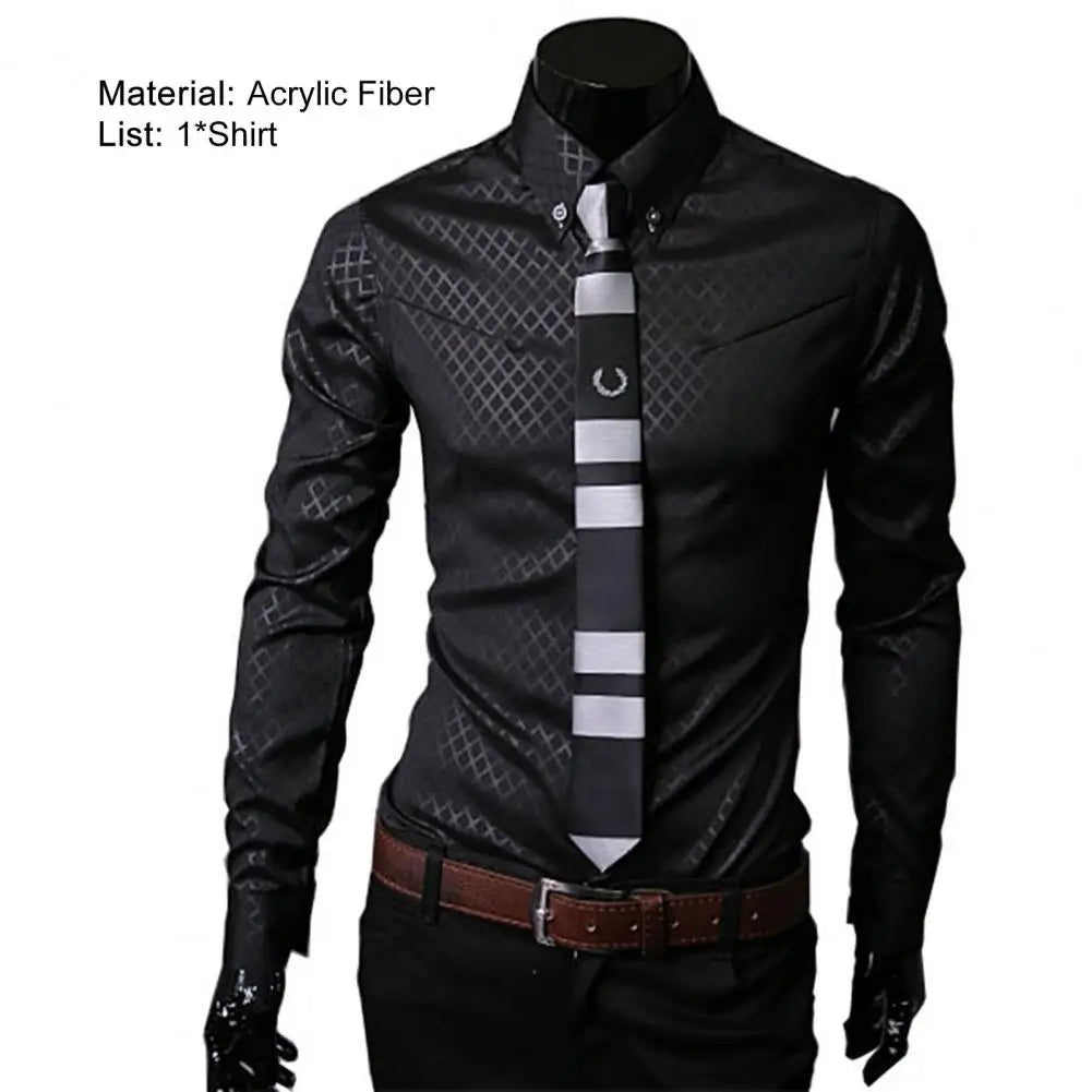 Men classy yet sophisticated  Turn-down  shirt