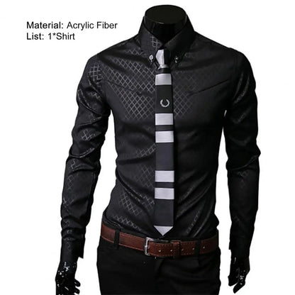 Men classy yet sophisticated  Turn-down  shirt