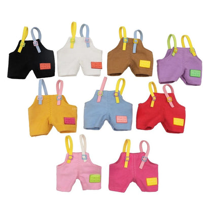 2025 Cute Labubu Clothing, Suitable for Labubu, Labeled Overalls Vinyl Doll Clothing Accessories Replacement