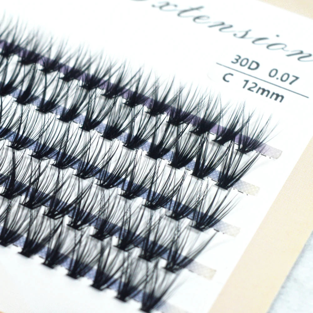 100Pcs 20 30 40D eyelash Individual C/D/DD Cluster EyeLashes Grafting False Eyelashes eyelash extension individual lash bunch
