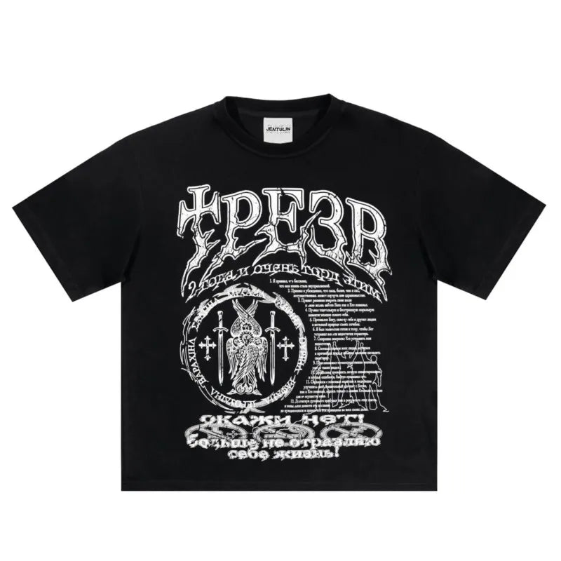 Hip Hop Streetwear Men T Shirt