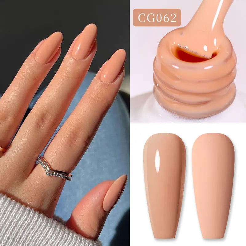 BORN PRETTY 10ML Nude Brown Fall Gel Nail Polish White Halloween Fall - Hiddengem
