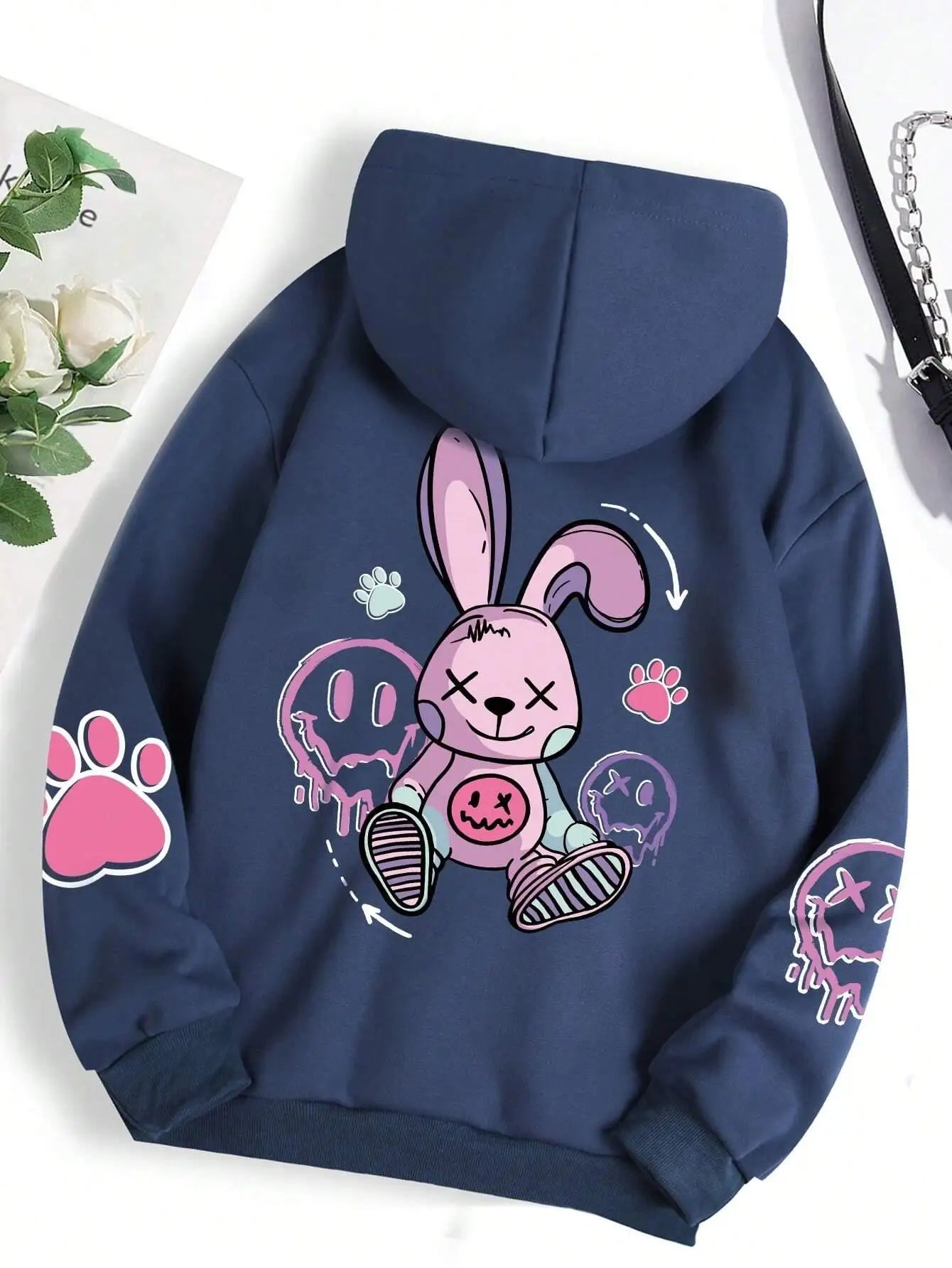 Ladies Hip Hop Street Casual Printed Hoodie