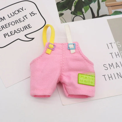 2025 Cute Labubu Clothing, Suitable for Labubu, Labeled Overalls Vinyl Doll Clothing Accessories Replacement