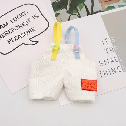 2025 Cute Labubu Clothing, Suitable for Labubu, Labeled Overalls Vinyl Doll Clothing Accessories Replacement