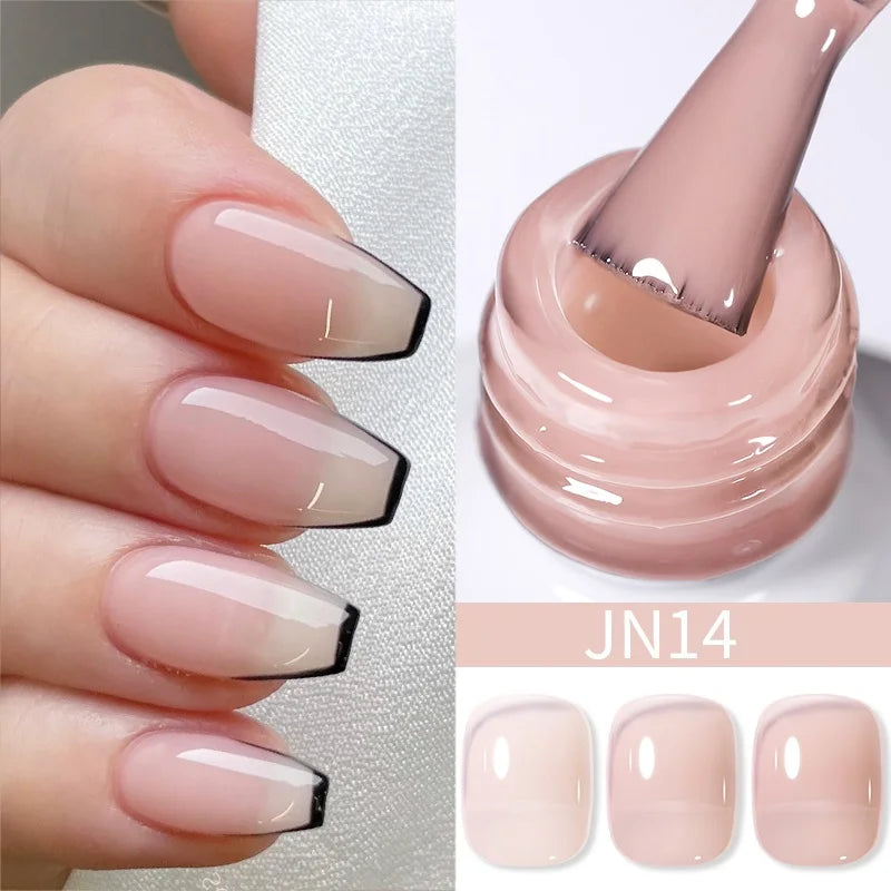 BORN PRETTY 10ML Nude Brown Fall Gel Nail Polish White Halloween Fall - Hiddengem