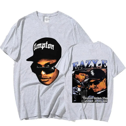 90s rapper Eazy E graphic T-shirt for men - Hiddengem