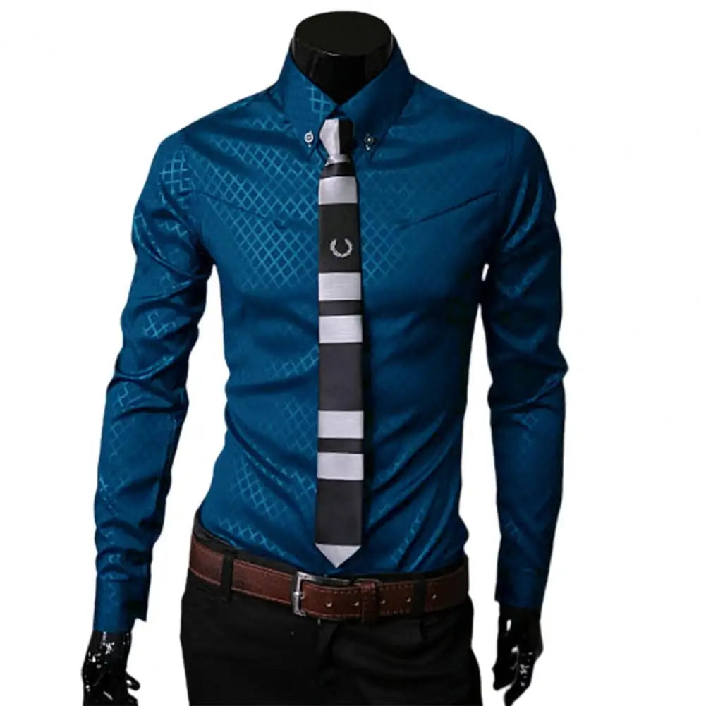 Men classy yet sophisticated  Turn-down  shirt