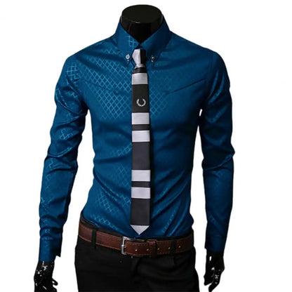 Men classy yet sophisticated  Turn-down  shirt
