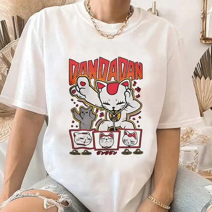 Dandadan Cat Anime Top - Hiddengem