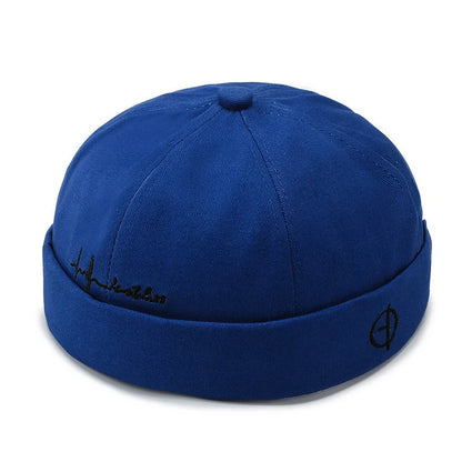 Men Hip Hop Hats Vintage Beanie Hat Summer Adjustable Landlord Hat Trendy Streetwear Docker Cap Women men Brimless Skullies Cap
