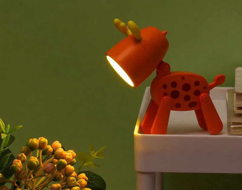 LED Night Light Mini Folding animal for desk