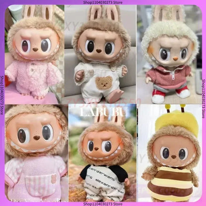 Labubu Clothes Series Doll 38cm Doll Fashion Outfit Macaron Color Collectible Blind Box Cute DIY Clothes For Bjd Cosplay Gift