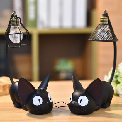 Led Night Light Resin cute blackCat