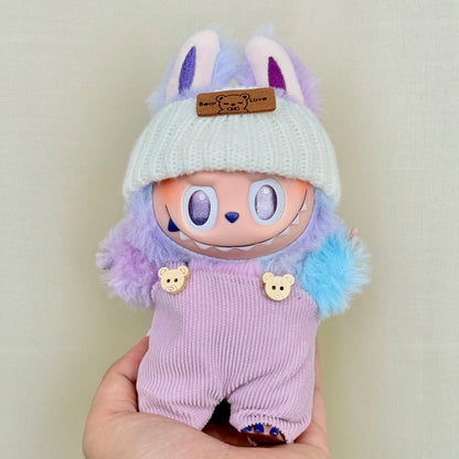 Labubu Clothes Doll Clothing Designer for Labubu V1 V2 V3 17cm Dolls Trendy Cute Overalls Style 2025 Summer New Clothing Gifts