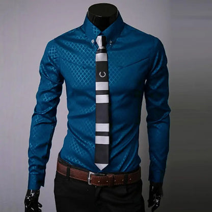 Men classy yet sophisticated  Turn-down  shirt