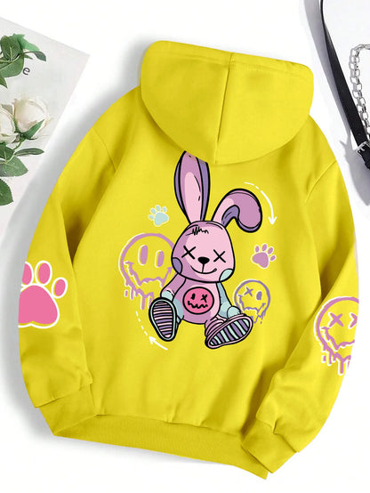 Ladies Hip Hop Street Casual Printed Hoodie