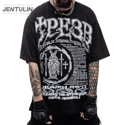 Hip Hop Streetwear Men T Shirt