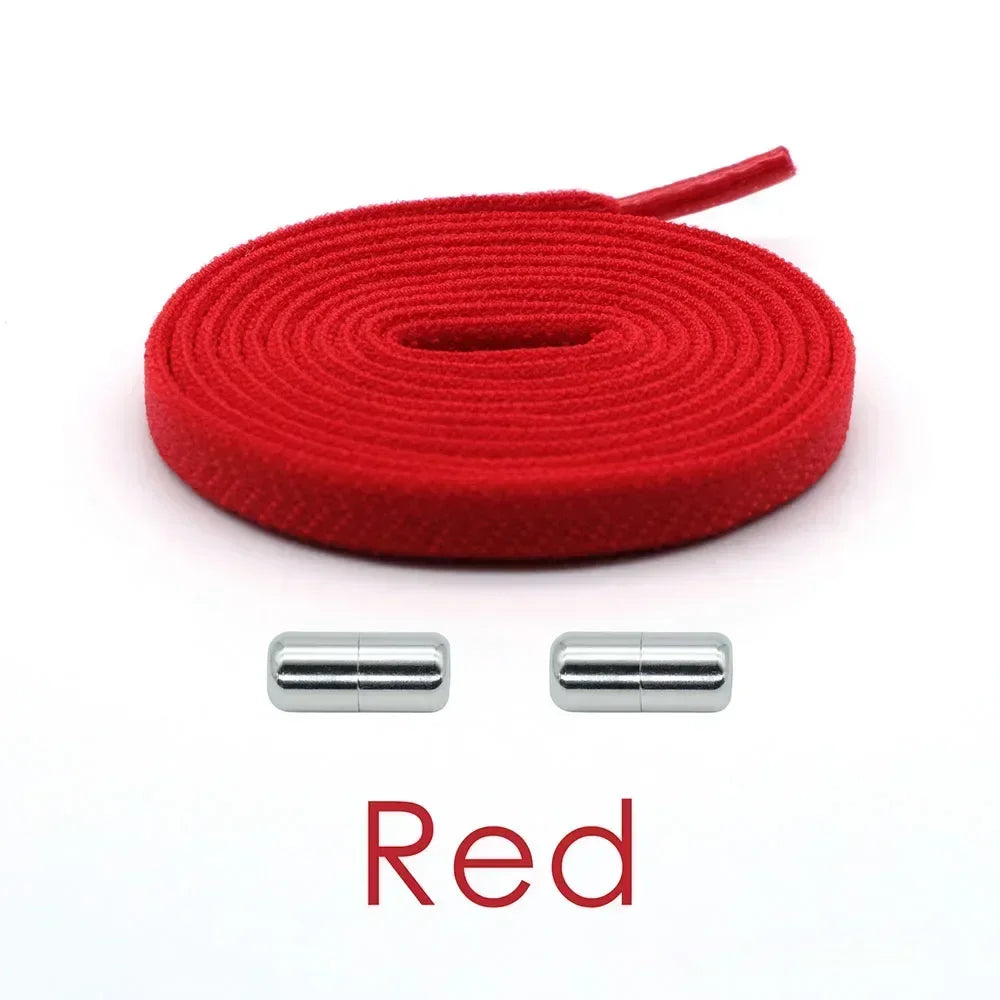 Elastic No Tie Shoelaces Flat Shoe Laces - Hiddengem
