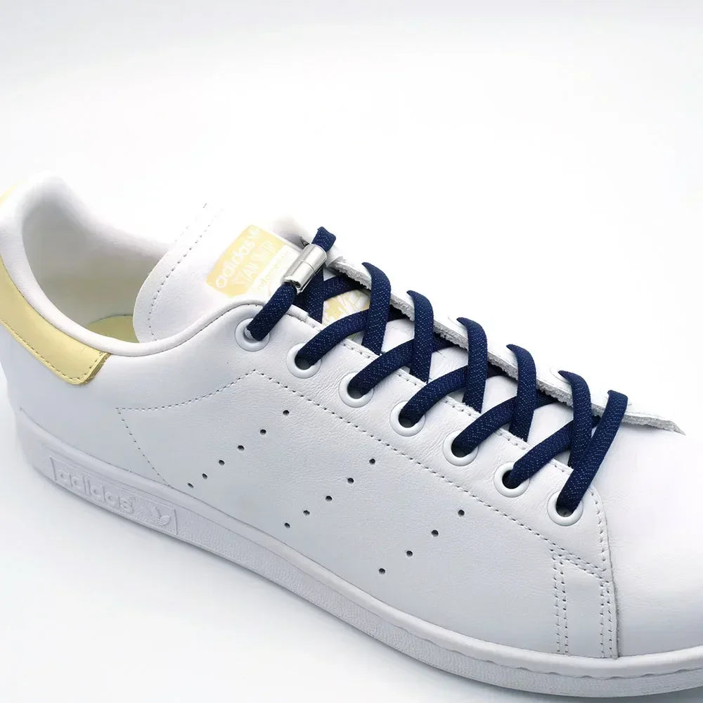 Elastic No Tie Shoelaces Flat Shoe Laces - Hiddengem