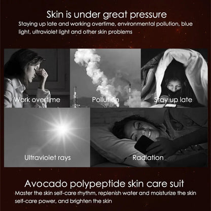 Avocado Glow Skincare Set | 5-Piece Hydration Routine