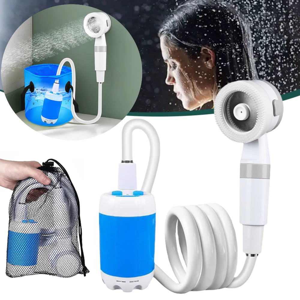 Electric Portable rechargeable shower pump - Hiddengem