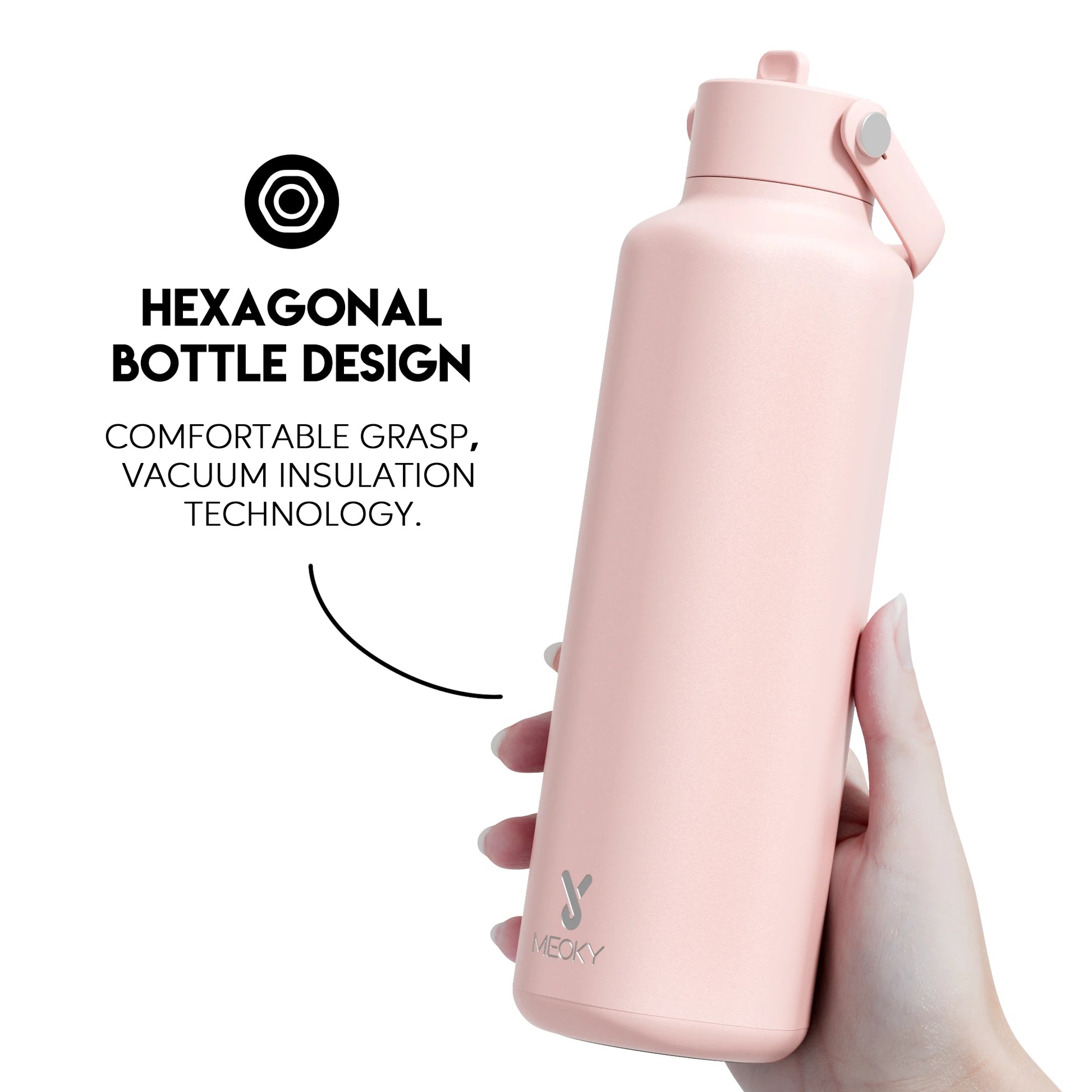 Meoky 24oz Insulated Tumbler With 2 Spout Lid And Straw - Hiddengem