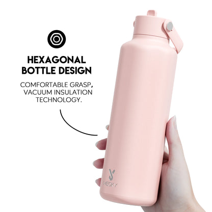 Meoky 24oz Insulated Tumbler With 2 Spout Lid And Straw - Hiddengem