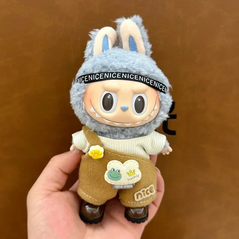 17cm Labubu doll accessories Clothing suitable for V1 V2 V3labubu fashion personality cute toy birthday gift