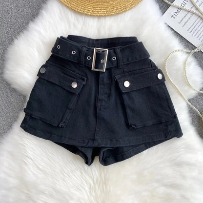 High Waist jeans skort - Hiddengem