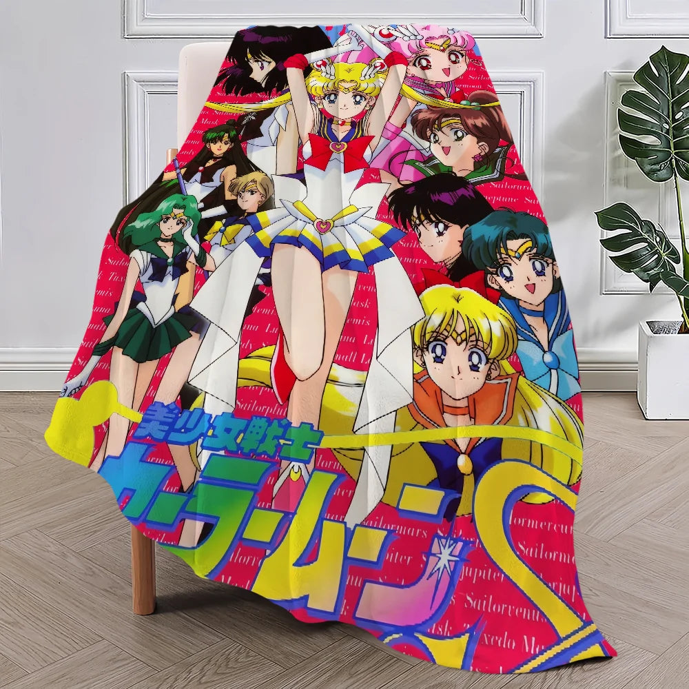 Anime S-Sailor M-Moon Girl Blanket Plush Collectors - Hiddengem
