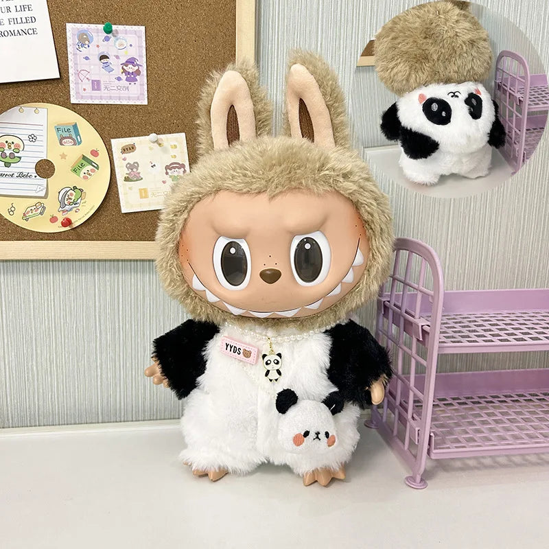 Labubu Clothes Series Doll 38cm Doll Fashion Outfit Macaron Color Collectible Blind Box Cute DIY Clothes For Bjd Cosplay Gift