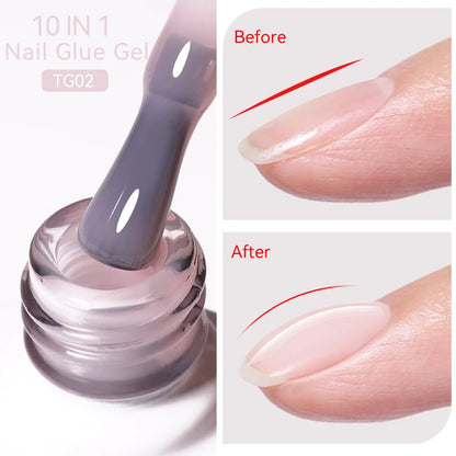 BORN PRETTY 10ML Nude Brown Fall Gel Nail Polish White Halloween Fall - Hiddengem