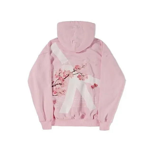 Gothic Pink Girly Sakura Hoodie - Hiddengem