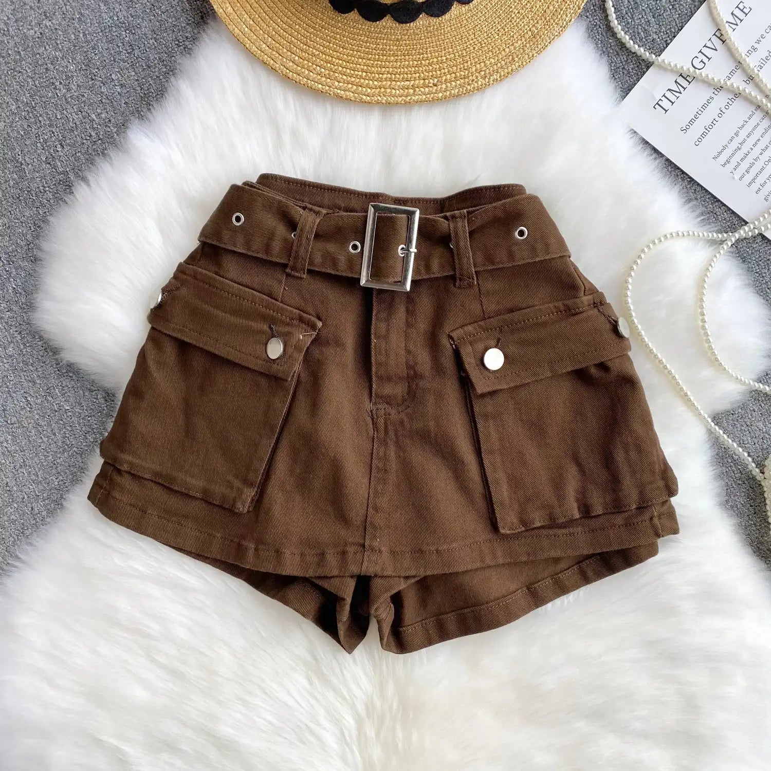 High Waist jeans skort - Hiddengem