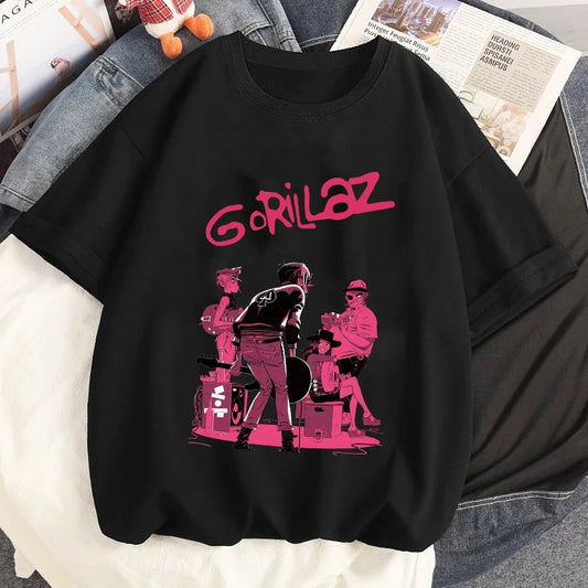 Gorillaz Rock Graphic T-Shirt - Hiddengem