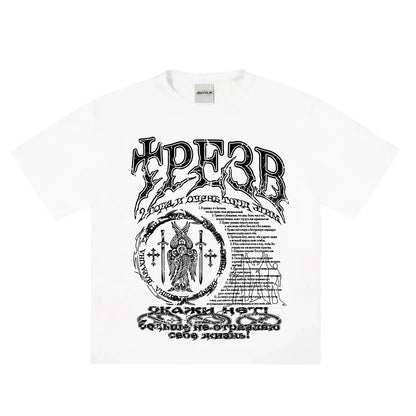 Hip Hop Streetwear Men T Shirt