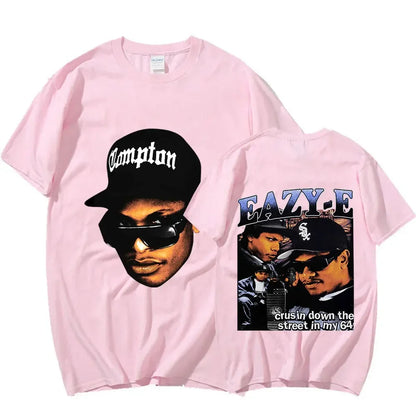 90s rapper Eazy E graphic T-shirt for men - Hiddengem
