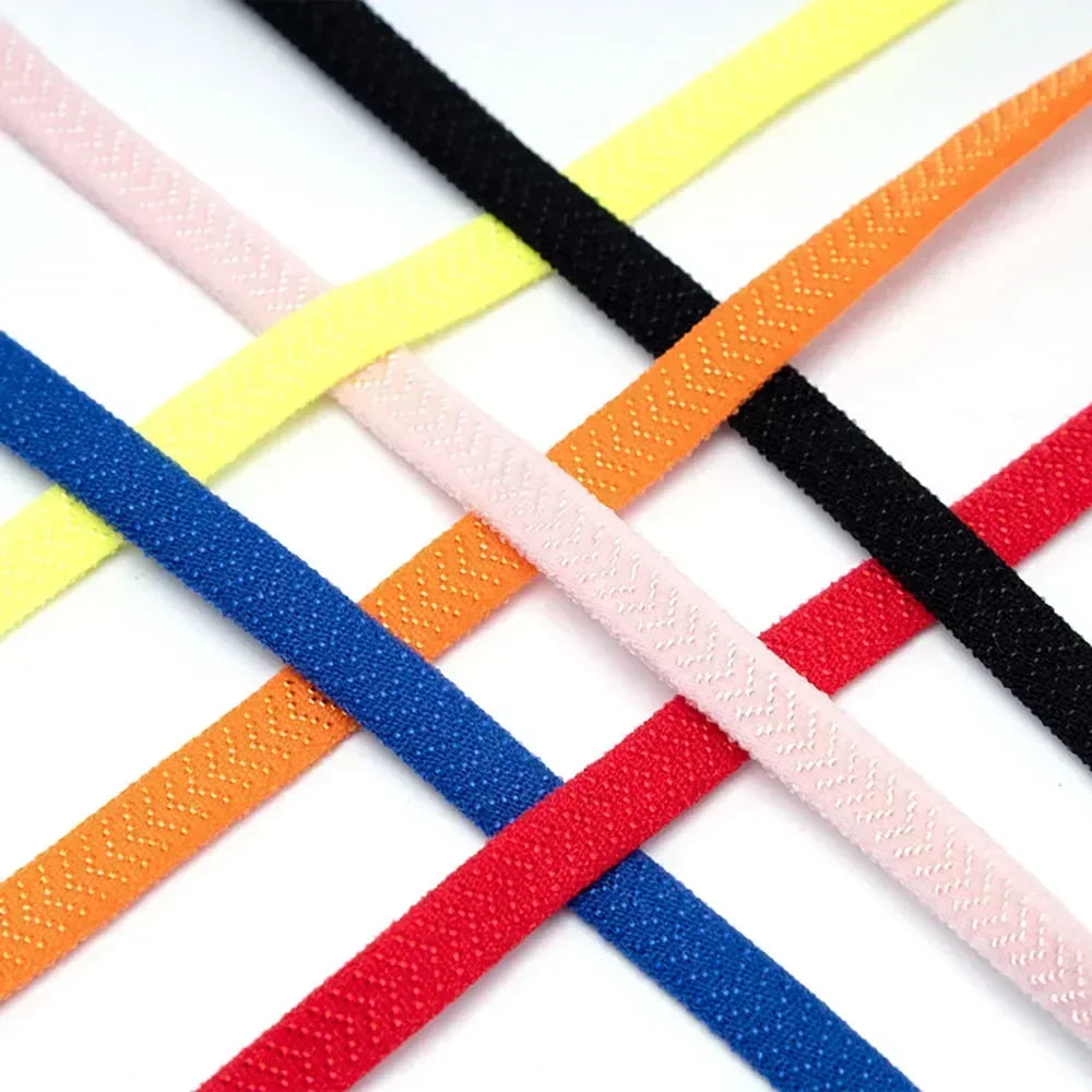 Elastic No Tie Shoelaces Flat Shoe Laces - Hiddengem