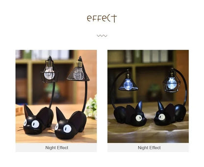 Led Night Light Resin cute blackCat