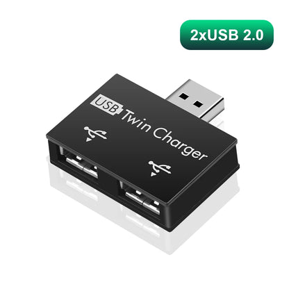 4-IN-1 USB HUB USB Splitter USB 2.0 Adapter Multi HUB USB2.0 Extension HUB - Hiddengem